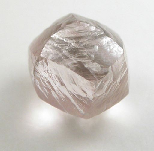 Diamond (1.18 carat pink dodecahedral crystal) from Damtshaa Mine, south of the Makgadikgadi Pans, Botswana