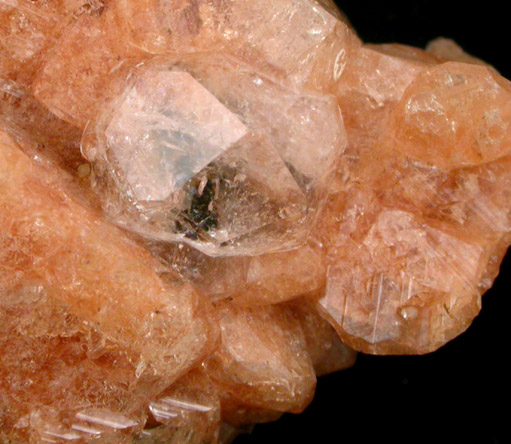 Gmelinite pseudomorphs after Chabazite with Analcime from Pinnacle Rock, Five Islands, Nova Scotia, Canada