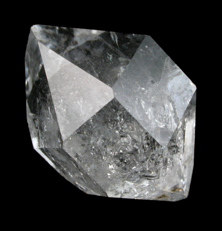 Quartz var. Herkimer Diamond with moveable inclusion from Ace of Diamonds Mine, Middleville, Herkimer County, New York