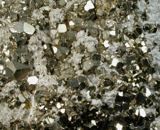 Pyrite with Talc from ZCA Pierrepont Mine, Grange Ore Body, Pierrepont, St. Lawrence County, New York