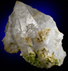 Quartz with Pyromorphite from Wheatley Mine, Phoenixville, Chester County, Pennsylvania