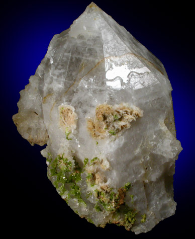 Quartz with Pyromorphite from Wheatley Mine, Phoenixville, Chester County, Pennsylvania