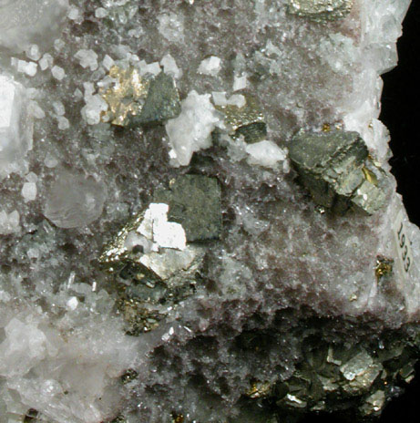 Calcite with Pyrite and Quartz from Nistru-Baita, Aurum, Maramures, Romania