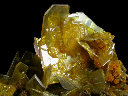 Wulfenite with Mimetite from San Francisco Mine, Cerro Prieto, north of Cucurpe, Sonora, Mexico