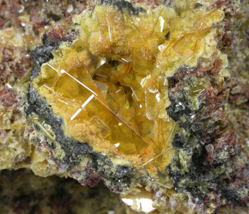 Wulfenite with Mimetite and Willemite from San Francisco Mine, Cerro Prieto, north of Cucurpe, Sonora, Mexico