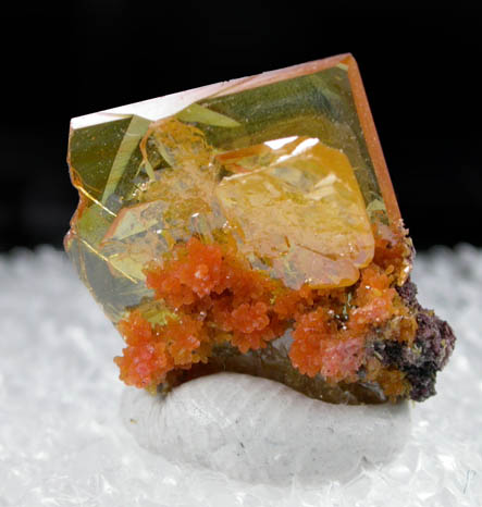 Wulfenite with Mimetite from San Francisco Mine, Cerro Prieto, north of Cucurpe, Sonora, Mexico