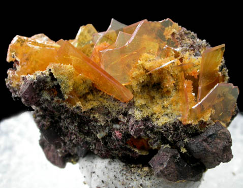 Wulfenite with Mimetite from San Francisco Mine, Cerro Prieto, north of Cucurpe, Sonora, Mexico