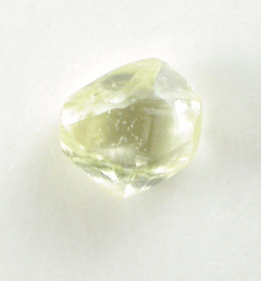 Diamond (0.10 carat fancy-yellow dodecahedral crystal) from Northern Cape Province, South Africa