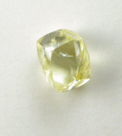 Diamond (0.16 carat fancy-yellow dodecahedral crystal) from Northern Cape Province, South Africa