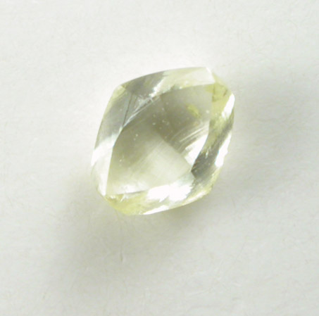 Diamond (0.16 carat fancy-yellow dodecahedral crystal) from Northern Cape Province, South Africa