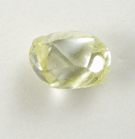 Diamond (0.13 carat fancy-yellow dodecahedral crystal) from Northern Cape Province, South Africa