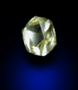 Diamond (0.12 carat fancy-yellow dodecahedral crystal) from Northern Cape Province, South Africa