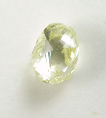 Diamond (0.15 carat fancy-yellow dodecahedral crystal) from Northern Cape Province, South Africa