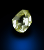 Diamond (0.10 carat fancy-yellow dodecahedral crystal) from Northern Cape Province, South Africa