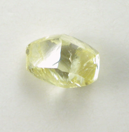 Diamond (0.13 carat fancy-yellow dodecahedral crystal) from Northern Cape Province, South Africa