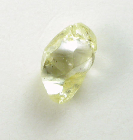 Diamond (0.12 carat fancy-yellow dodecahedral crystal) from Northern Cape Province, South Africa