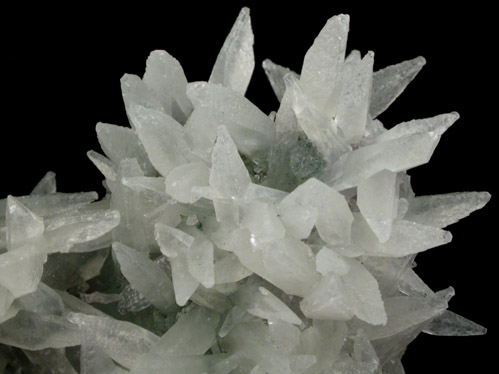 Calcite and Celadonite on Quartz var. Amethyst from Castelinho Mine, near Frederico Westphalen, Alto Uruguai, Rio Grande do Sul, Brazil