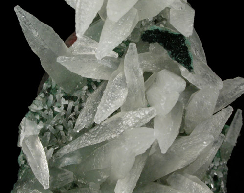 Calcite on Celadonite from Castelinho Mine, near Frederico Westphalen, Alto Uruguai, Rio Grande do Sul, Brazil