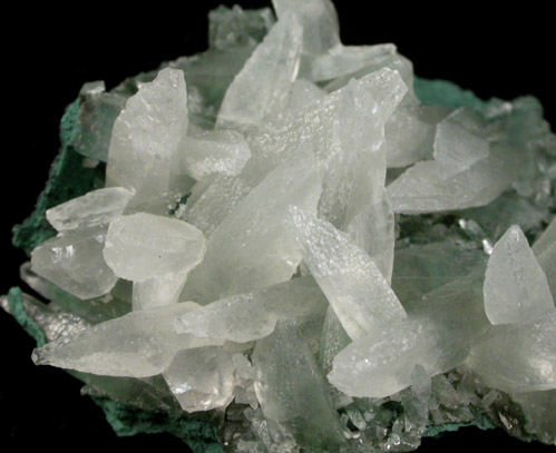 Calcite on Celadonite from Castelinho Mine, near Frederico Westphalen, Alto Uruguai, Rio Grande do Sul, Brazil