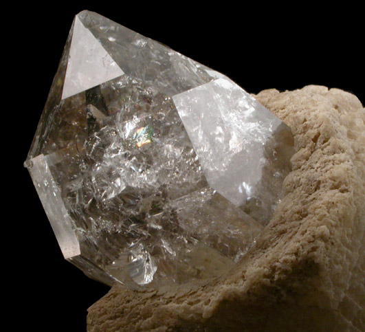 Quartz var. Herkimer Diamond from Diamond Acres (Hastings Farm), Fonda, Montgomery County, New York