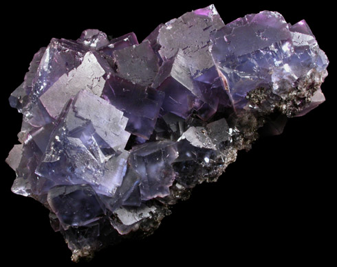 Fluorite with Calcite from Hill-Ledford Mine, Cave-in-Rock District, Hardin County, Illinois