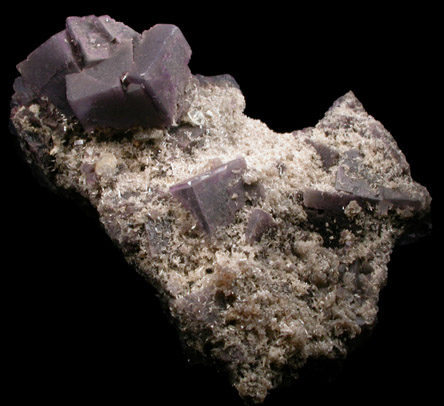 Fluorite with Calcite from Hill-Ledford Mine, Cave-in-Rock District, Hardin County, Illinois