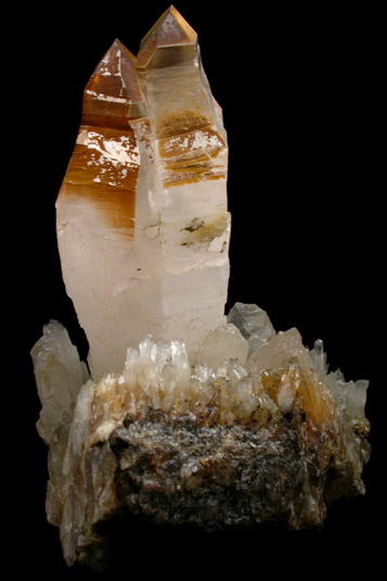 Quartz (Scepter-shaped crystals) from William Wise Mine, Westmoreland, Cheshire County, New Hampshire