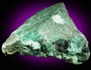 Tenorite var. Melaconite on Chrysocolla from Ray Mine, Mineral Creek District, Pinal County, Arizona