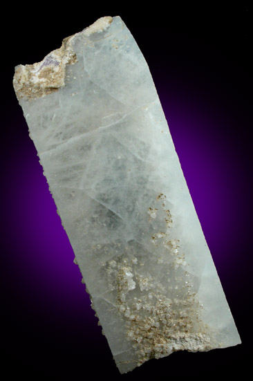 Celestine (curved crystal) from Dundas Quarry, Dundas Ontario, Canada