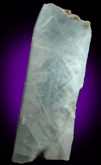 Celestine (curved crystal) from Dundas Quarry, Dundas Ontario, Canada