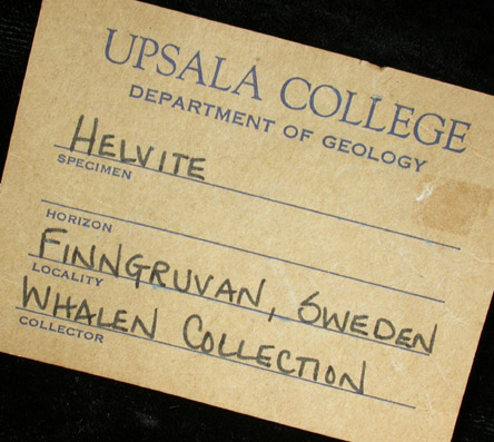 Helvite from Finngruvan, Orebro Lan, Sweden