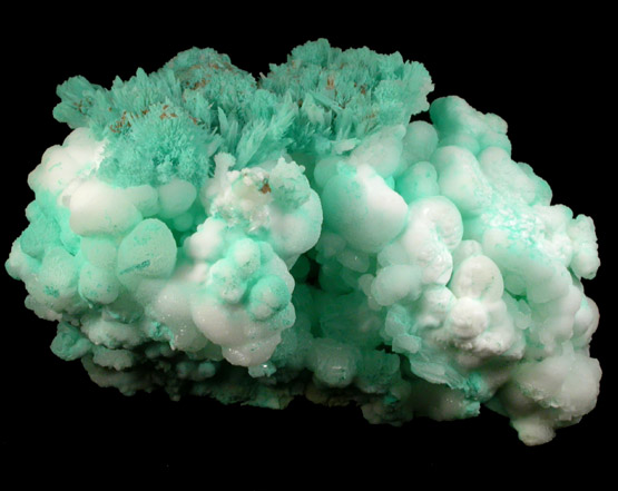 Calcite-Aragonite with Chrysocolla from Chihuahua, Mexico