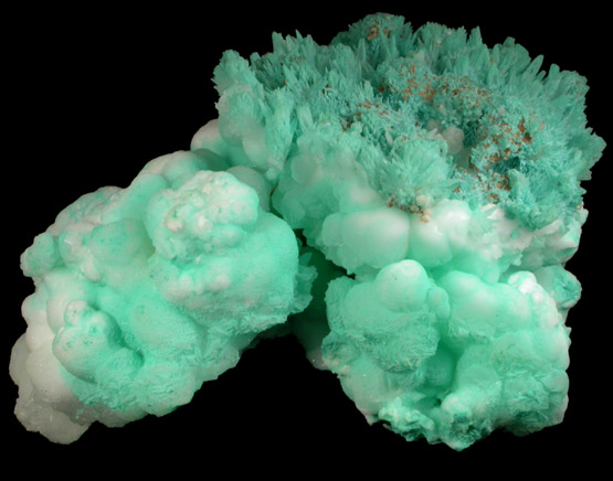 Calcite-Aragonite with Chrysocolla from Chihuahua, Mexico