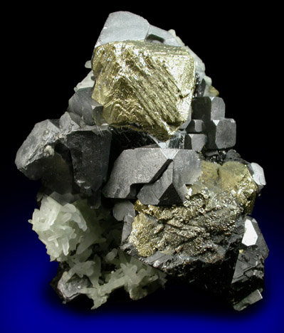 Chalcopyrite, Galena, Sphalerite and Quartz from Deveti Septemvri Mine, Madan District, Rhodope Mountains, Bulgaria