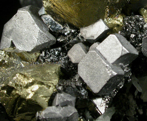 Chalcopyrite, Galena, Sphalerite and Quartz from Deveti Septemvri Mine, Madan District, Rhodope Mountains, Bulgaria