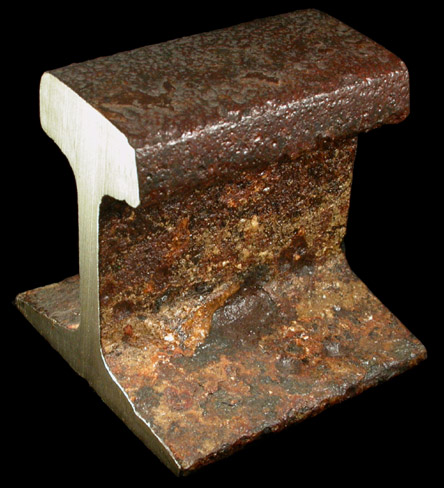 Section of Rail from Mine Adit from Sterling Mine, Ogdensburg, Sterling Hill, Sussex County, New Jersey