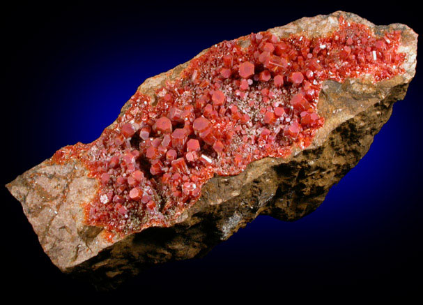 Vanadinite from Old Yuma Mine, 200' Level, west of Tucson, Pima County, Arizona