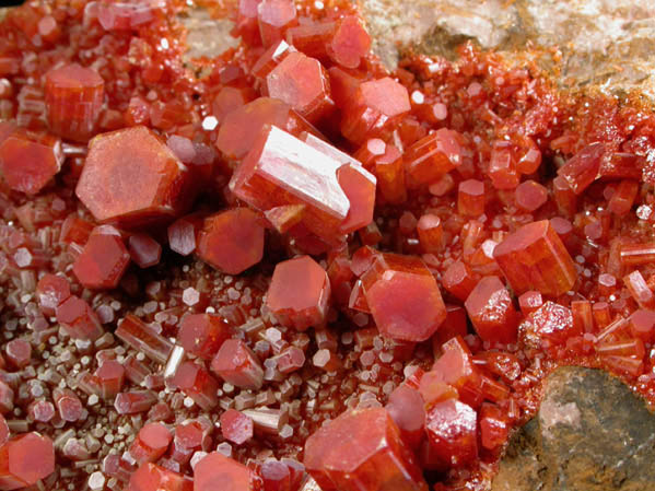 Vanadinite from Old Yuma Mine, 200' Level, west of Tucson, Pima County, Arizona