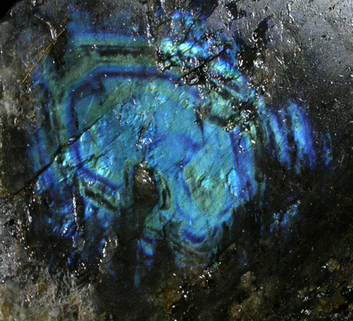 Anorthite var. Labradorite from Nain, Labrador, Newfoundland and Labrador Province, Canada (Type Locality for Labradorite)