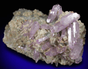 Quartz var. Amethyst on Calcite and Dolomite from Capurru Quarry, Osilo, Sassari Province, Sardinia, Italy