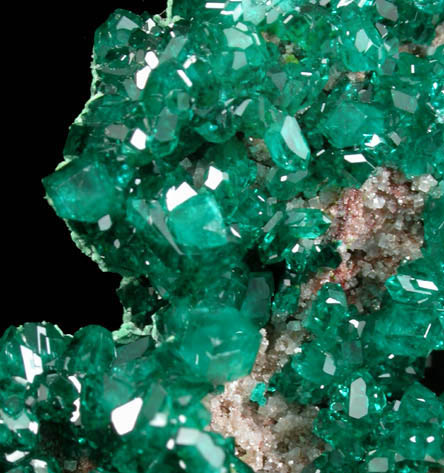 Dioptase with Malachite from Tsumeb Mine, Otavi-Bergland District, Oshikoto, Namibia