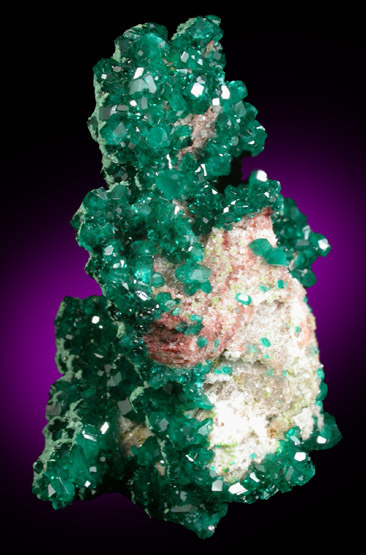 Dioptase with Malachite from Tsumeb Mine, Otavi-Bergland District, Oshikoto, Namibia