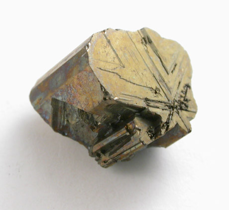 Cubanite (V-twinned crystals) from Henderson #2 Mine, Chibougamau, Abitibi County, Qubec, Canada