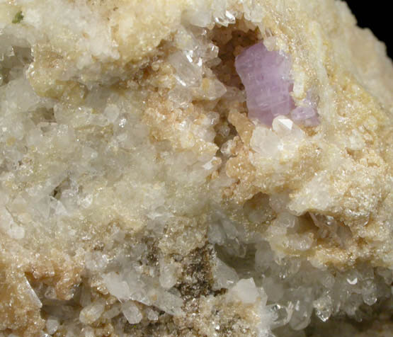 Fluorapatite on Quartz from Harvard Quarry, Noyes Mountain, Greenwood, Oxford County, Maine