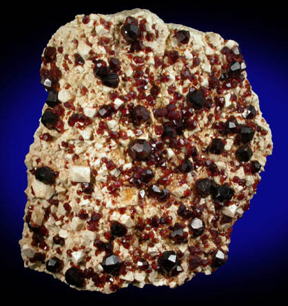 Spessartine Garnet on Microcline from Tongbei-Yunling District, Fujian Province, China