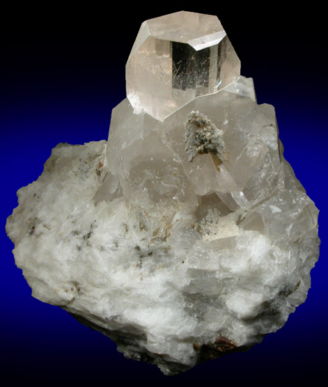 Topaz on Quartz from Dassu, Braldu Valley, Baltistan, Gilgit-Baltistan, Pakistan