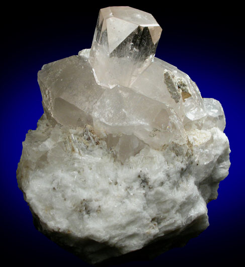 Topaz on Quartz from Dassu, Braldu Valley, Baltistan, Gilgit-Baltistan, Pakistan