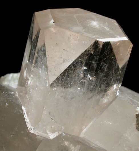 Topaz on Quartz from Dassu, Braldu Valley, Baltistan, Gilgit-Baltistan, Pakistan