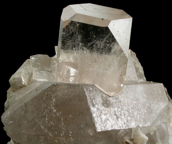 Topaz on Quartz from Dassu, Braldu Valley, Baltistan, Gilgit-Baltistan, Pakistan