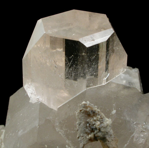 Topaz on Quartz from Dassu, Braldu Valley, Baltistan, Gilgit-Baltistan, Pakistan